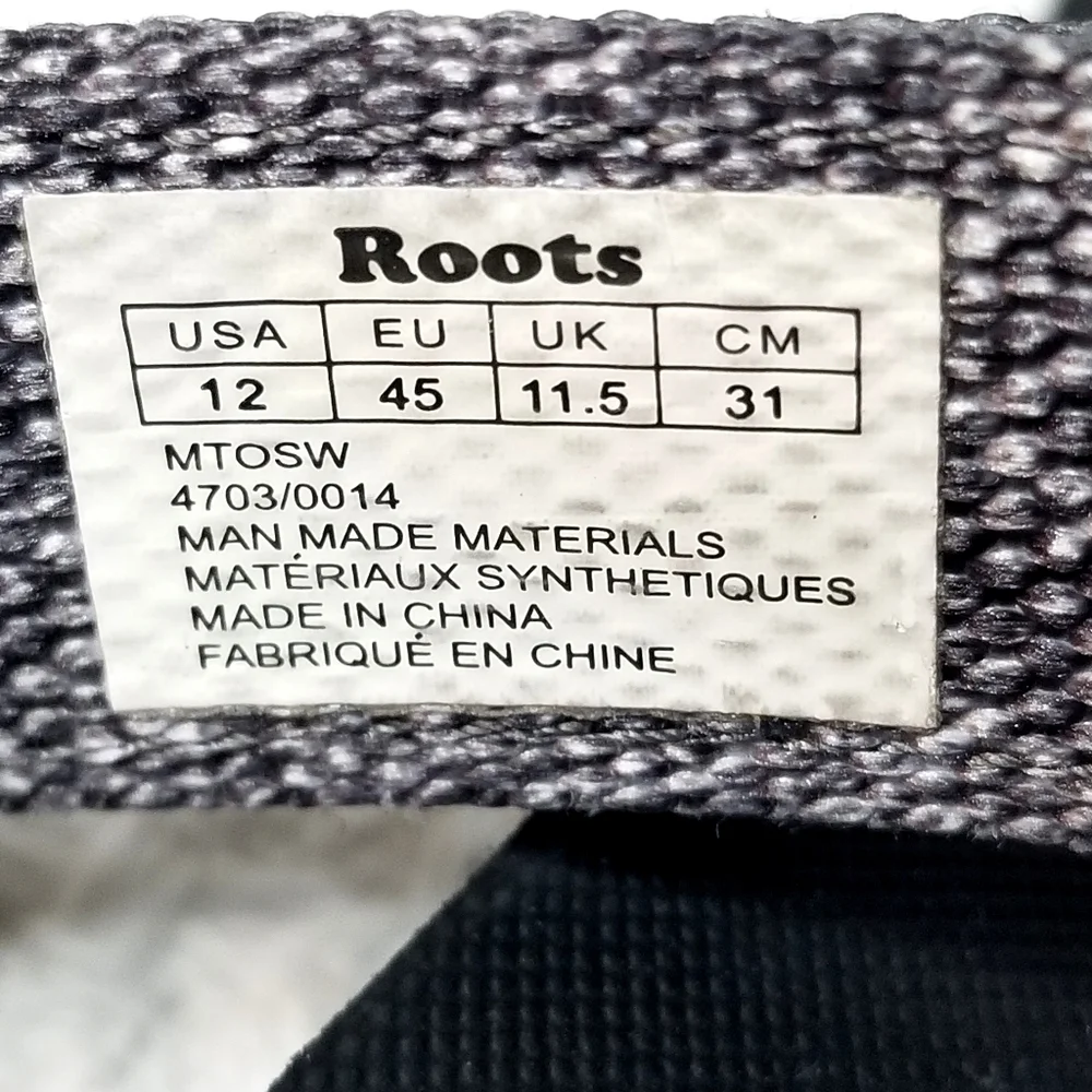 Roots Men's Gray Salt and Pepper Stappy Sandals